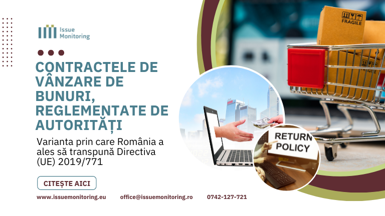 Banner blog Contractele de vânzare de bunuri, reglementate de autorități conform directiva (UE) 2019/771