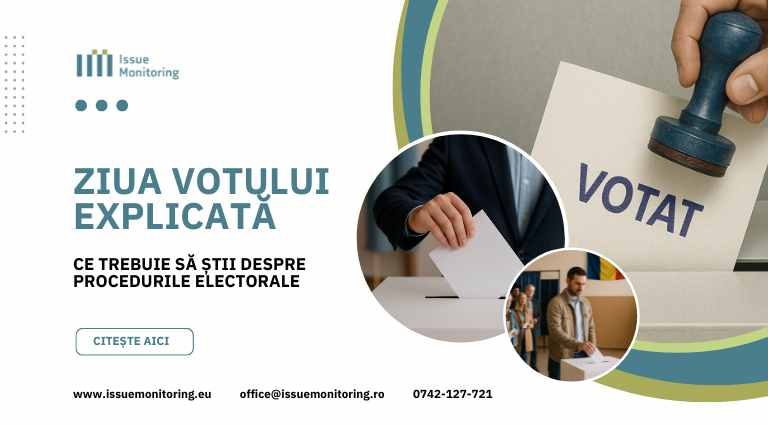 proceduri electorale ziua votului, banner cu 3 imagini care reprezinta votul