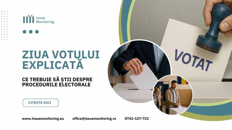 proceduri electorale ziua votului, banner cu 3 imagini care reprezinta votul