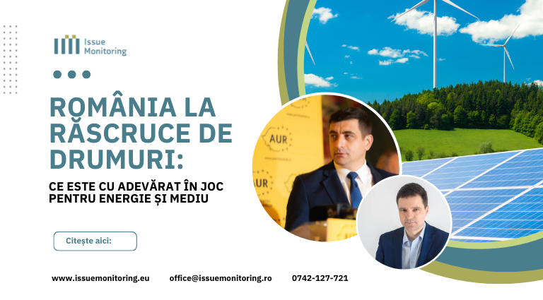 banner cu imagini cu cei doi candidati din turul II si un panou de fotovoltaice