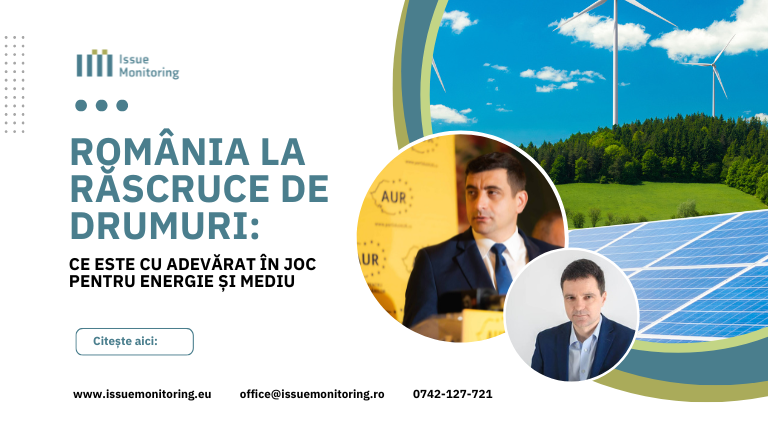 banner cu imagini cu cei doi candidati din turul II si un panou de fotovoltaice